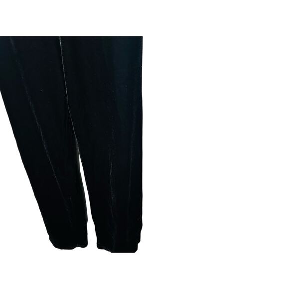 MISA Xander Black Satin Halter Sleeveless Wide Leg One Piece Jumpsuit Size XL - Picture 14 of 15